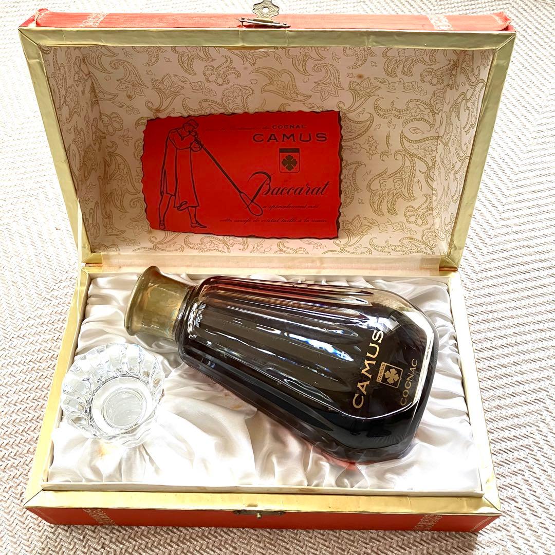 CAMUS バカラボトル コニャック 箱付き 替栓付き 現状品 ジャンク