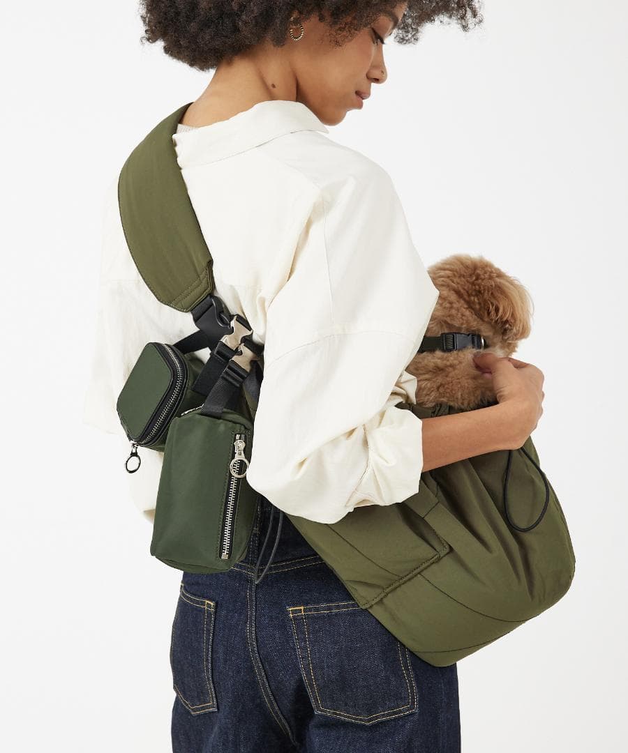 MATIE スリングバッグ ペットキャリー カーキ