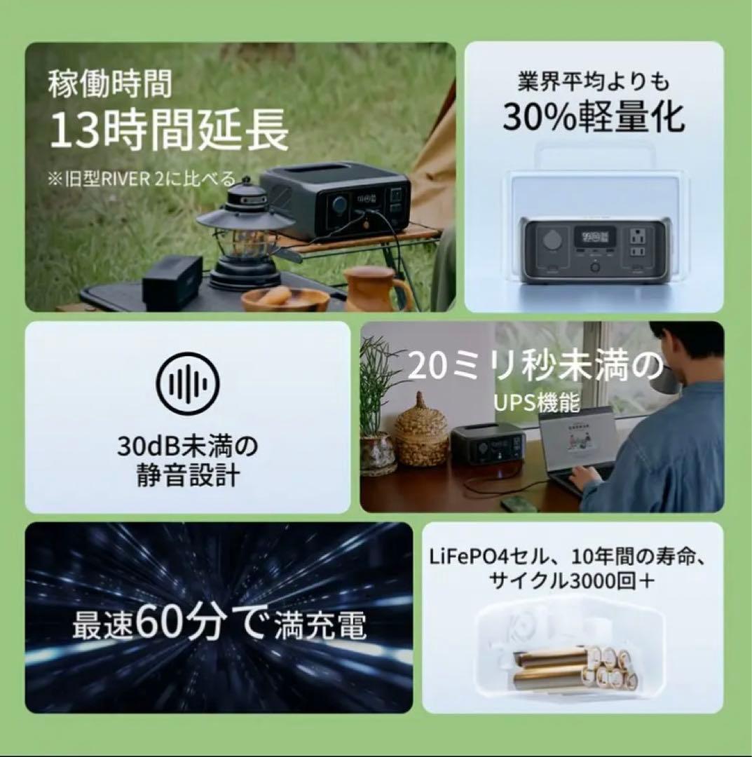 ★新品★EcoFlow  3(230Wh) ポータブル電源