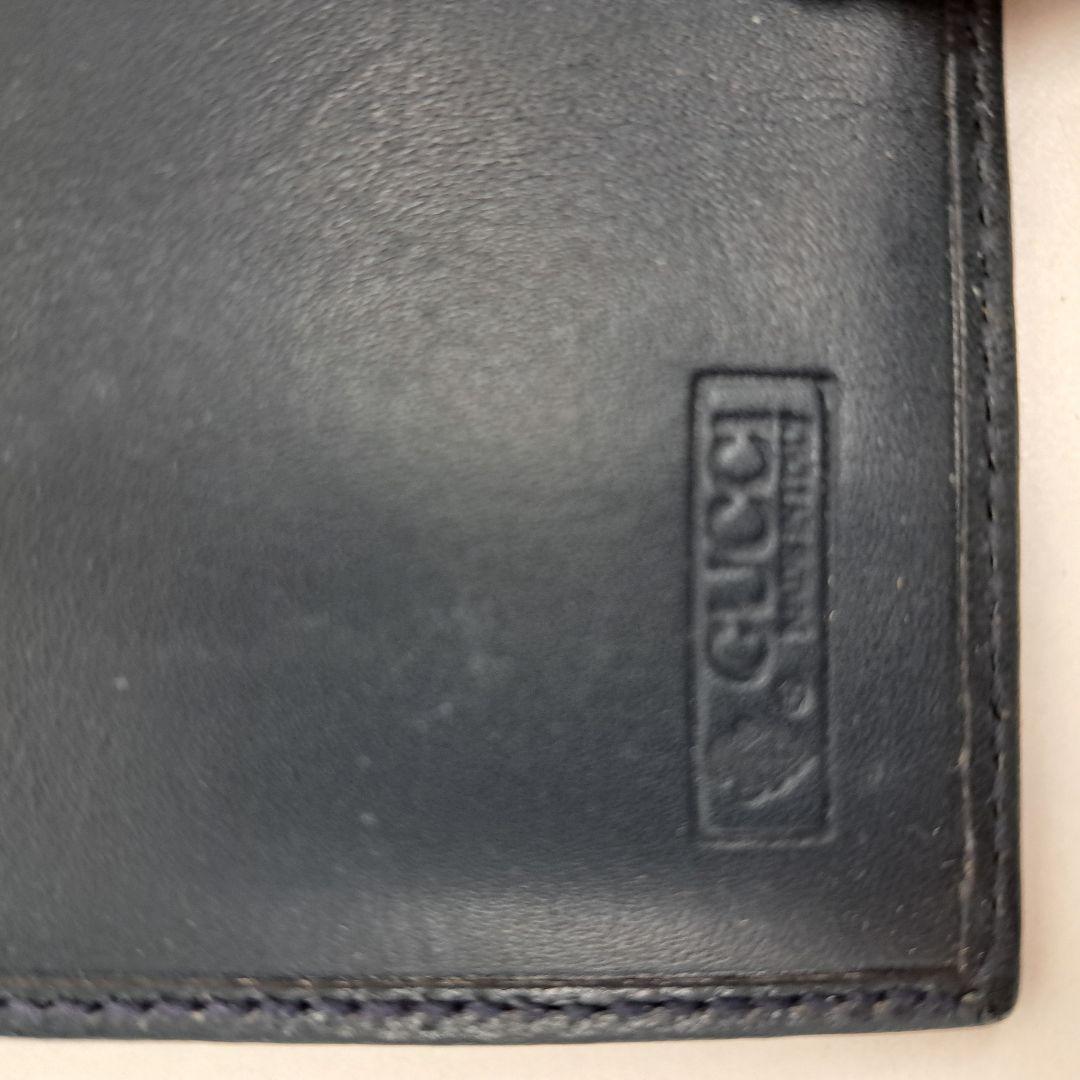 HR1-2GUCCI オールド グッチ 二つ折り 財布 シェリーライン がま口
