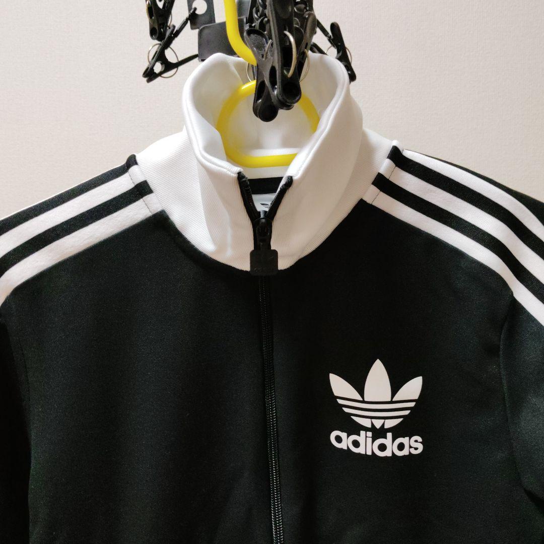 adidasベッケンバウアートラックジャケット黒/白　Ｓ ほぼ新品