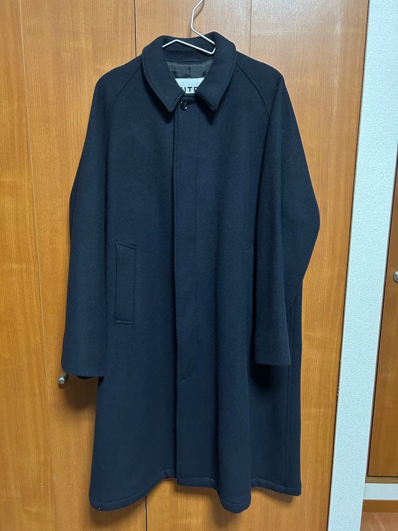 CITEN 2021AW ウールバルカラーコート ネイビー