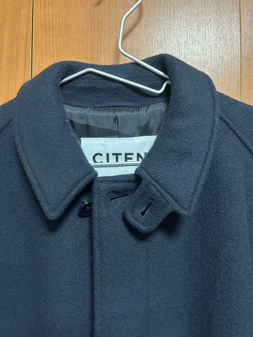 CITEN 2021AW ウールバルカラーコート ネイビー
