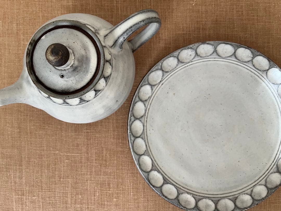 林さとみ　粉引　急須　ポット