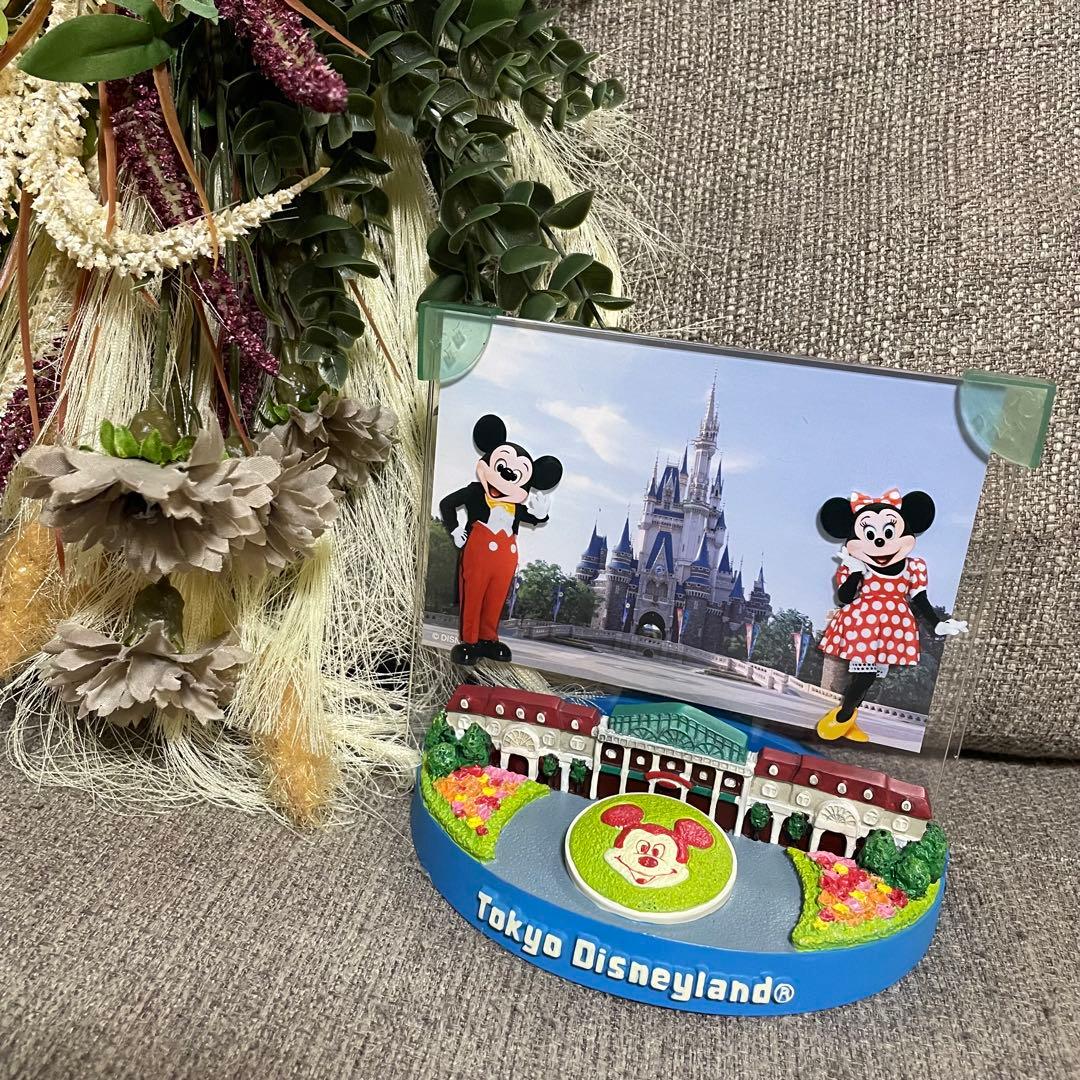 ディズニーリゾート エントランス フォトスタンド　写真立て　ミッキー ミニー
