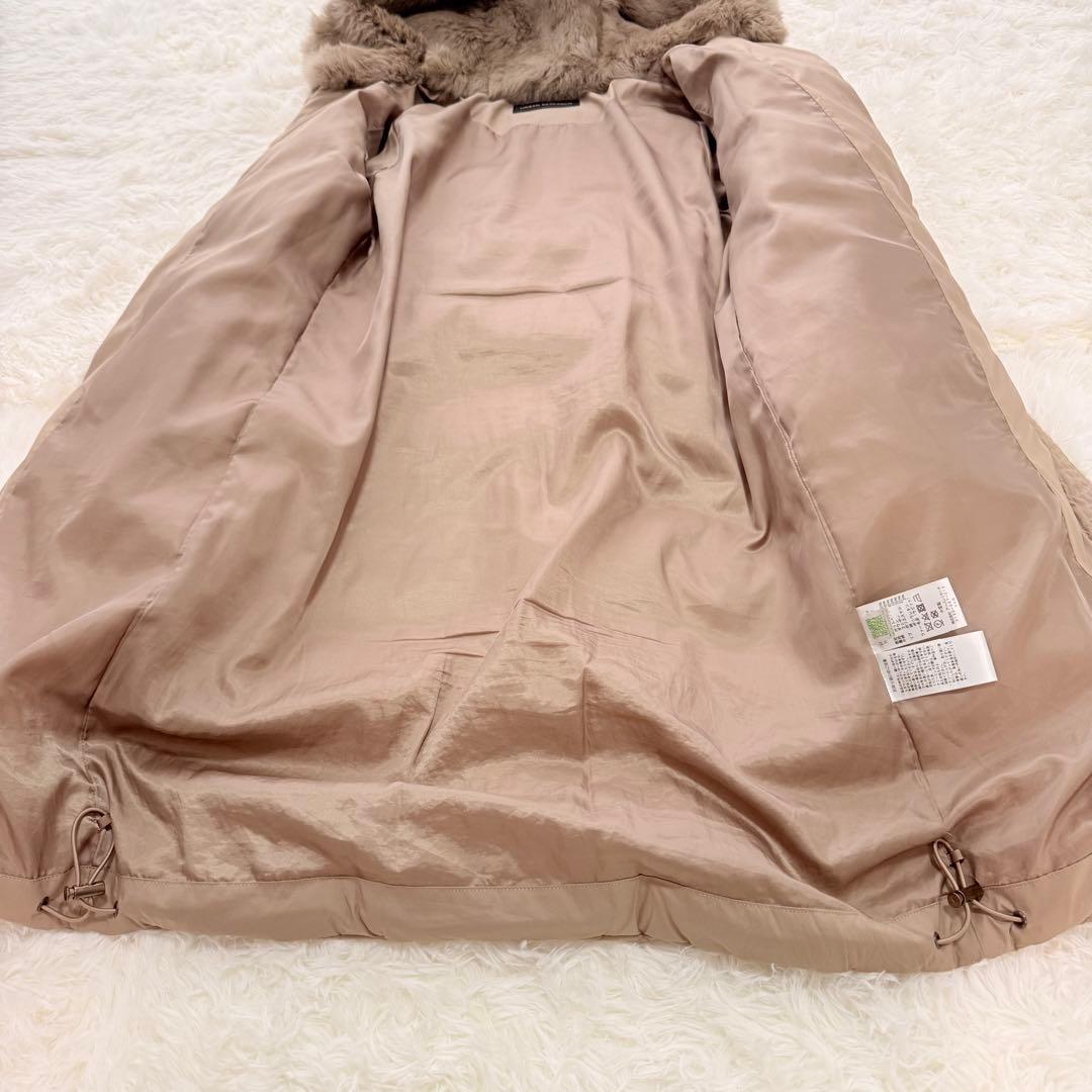 アーバンリサーチ ダウンジャケット ラビットフードストレッチロングダウン