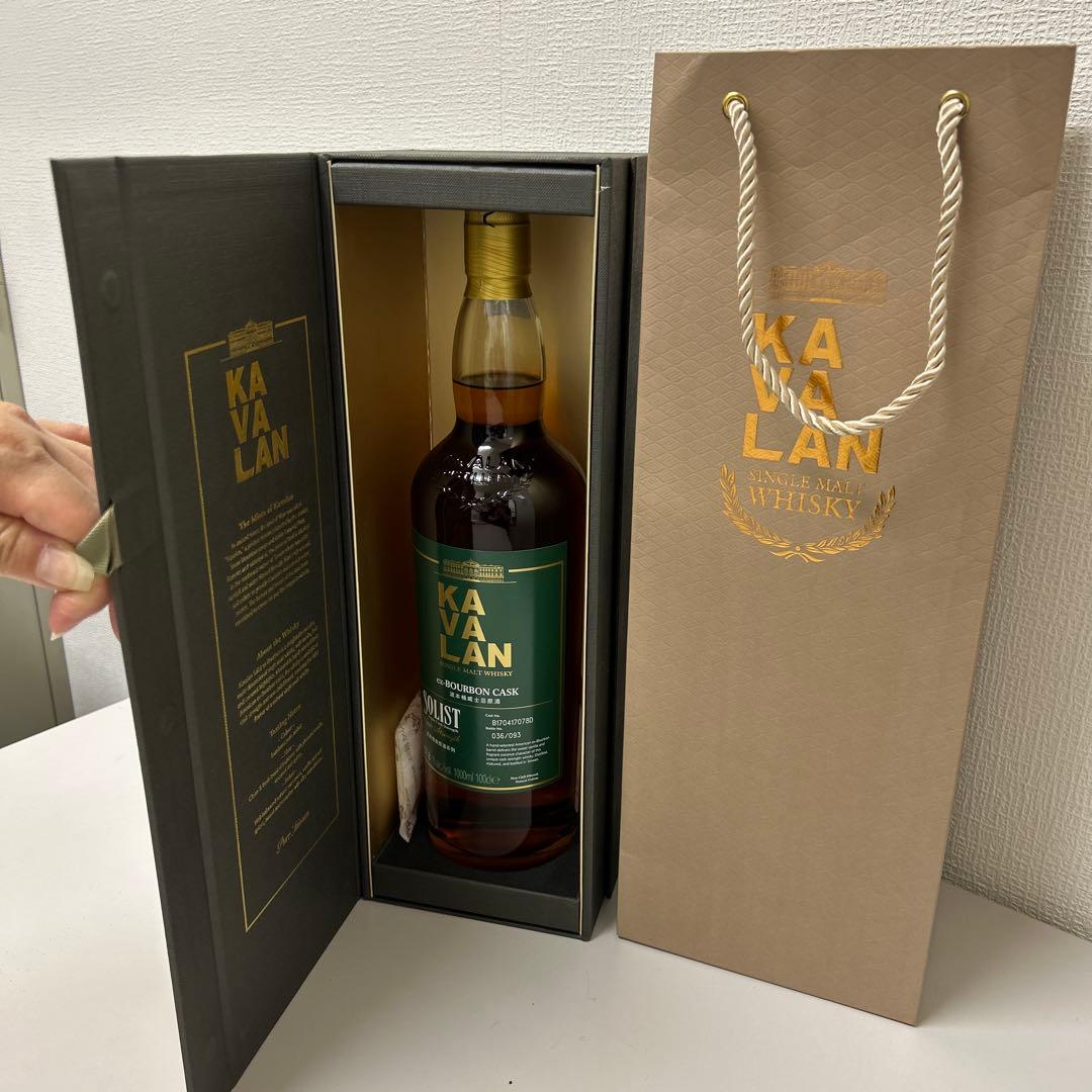 観賞用　KAVALAN SOLIST シングルモルトウイスキー 1000ml