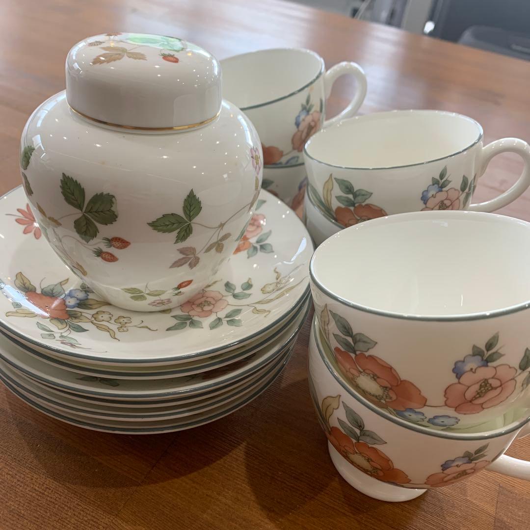 ウェッジウッド フィリッパシリーズ プレートカップ セット