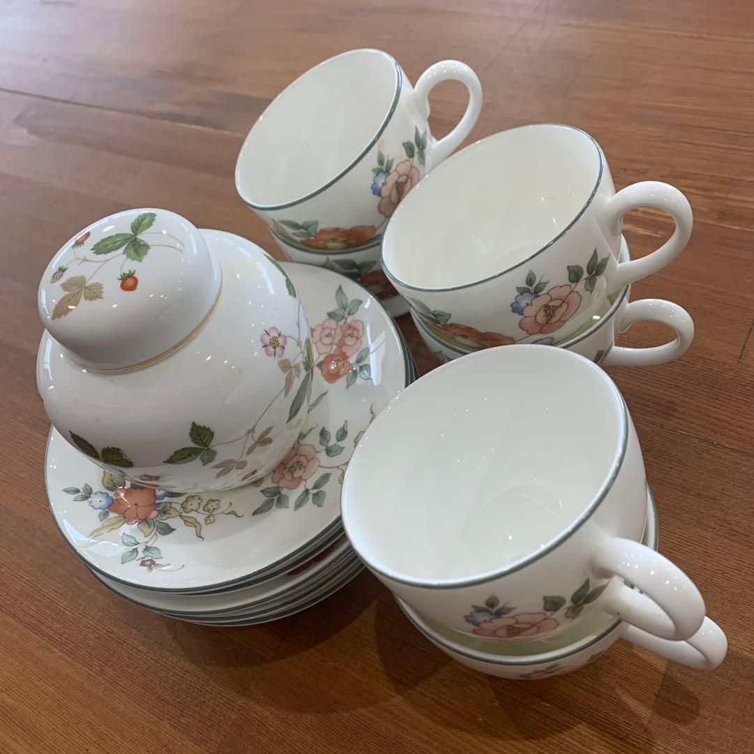 ウェッジウッド フィリッパシリーズ プレートカップ セット