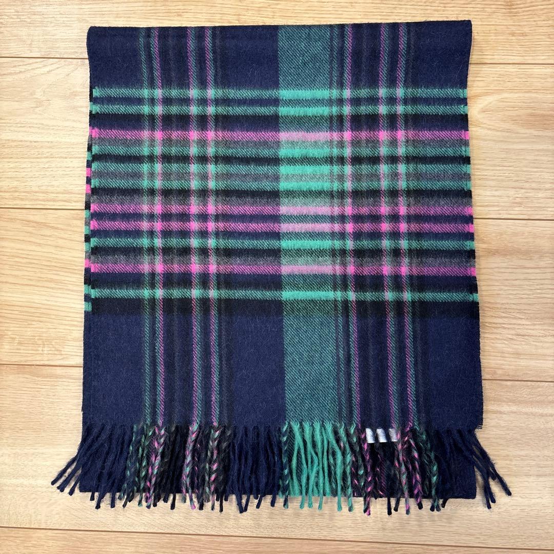 THE INOUE BROTHERS Brushed チェック柄マフラー