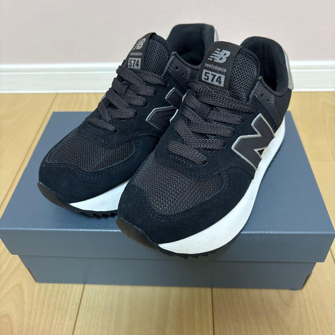 New Balance WL574ZNJ ブラック 24cm