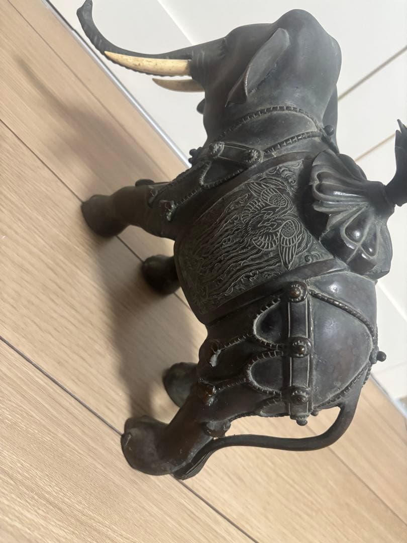 置物 金属工芸 彫刻 象