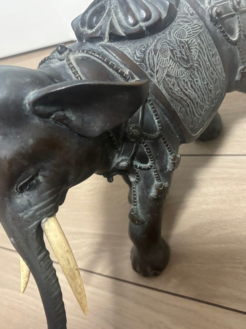 置物 金属工芸 彫刻 象