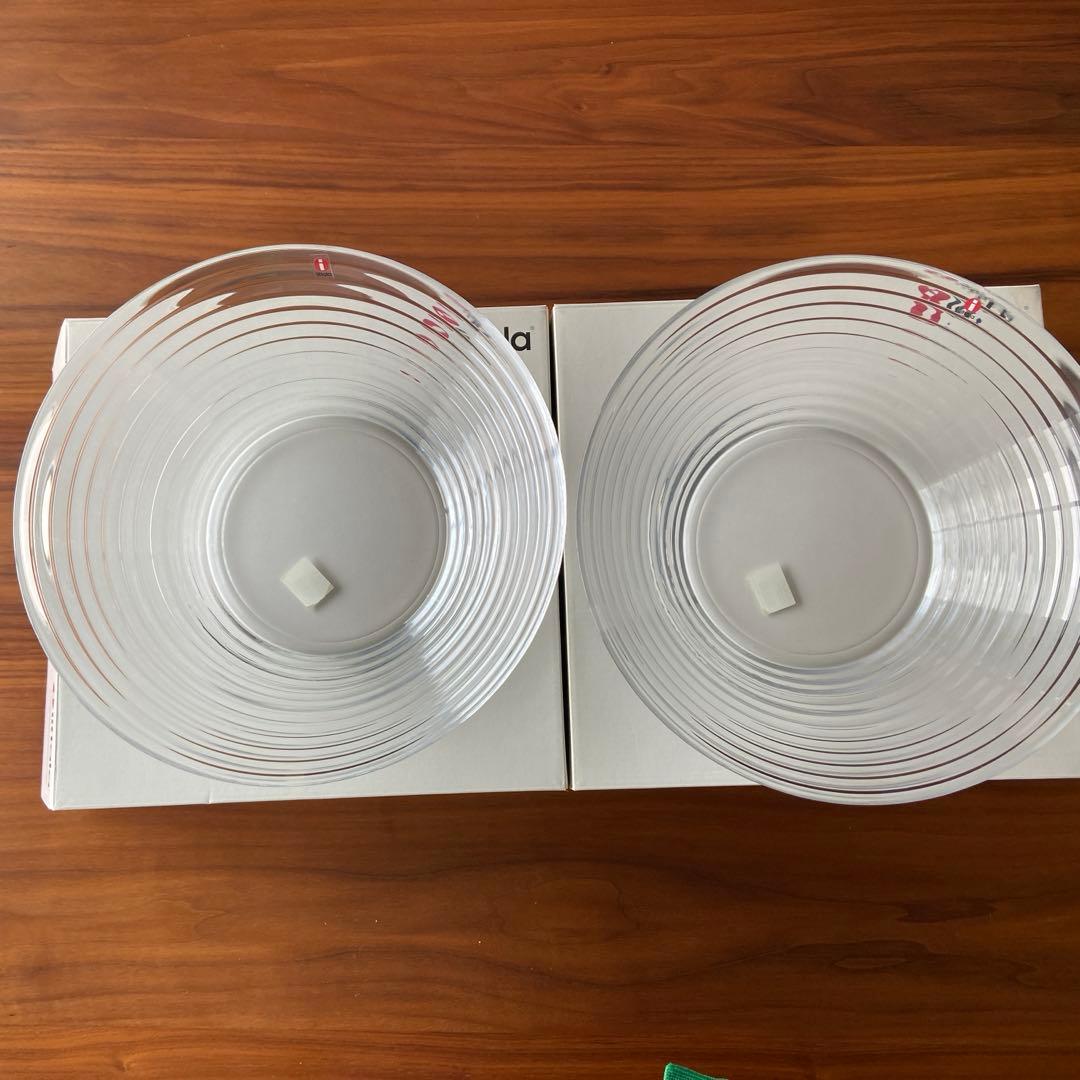 イッタラ　アイノアアルト　28.5cm ガラスボウル 2個