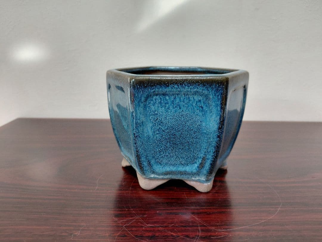 海鼠釉 鉢 盆栽鉢 詳細不明
