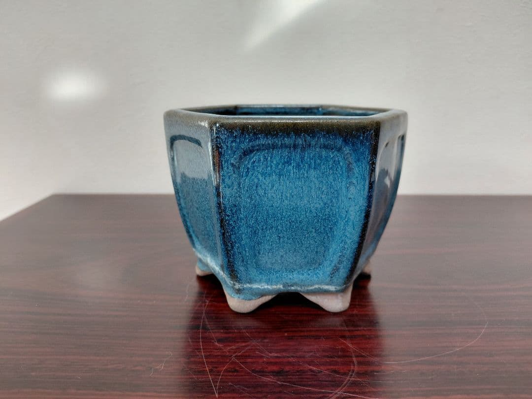海鼠釉 鉢 盆栽鉢 詳細不明