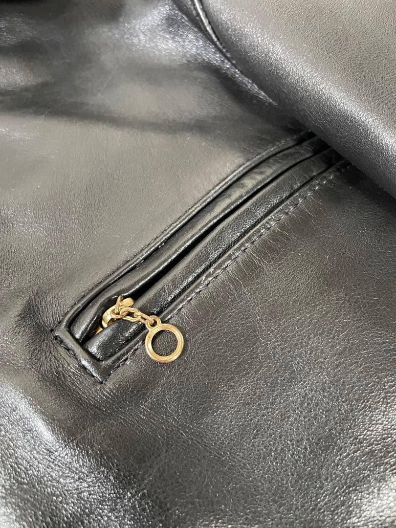 VANSON ENF シングルライダースレザージャケット32 USA製 バンソン