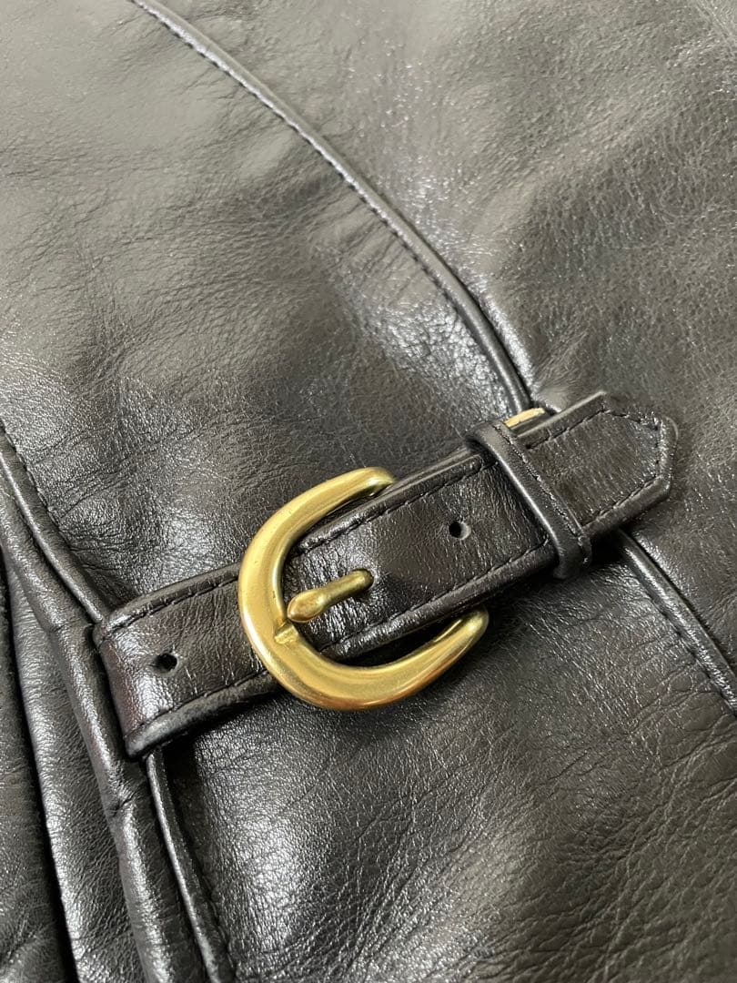 VANSON ENF シングルライダースレザージャケット32 USA製 バンソン