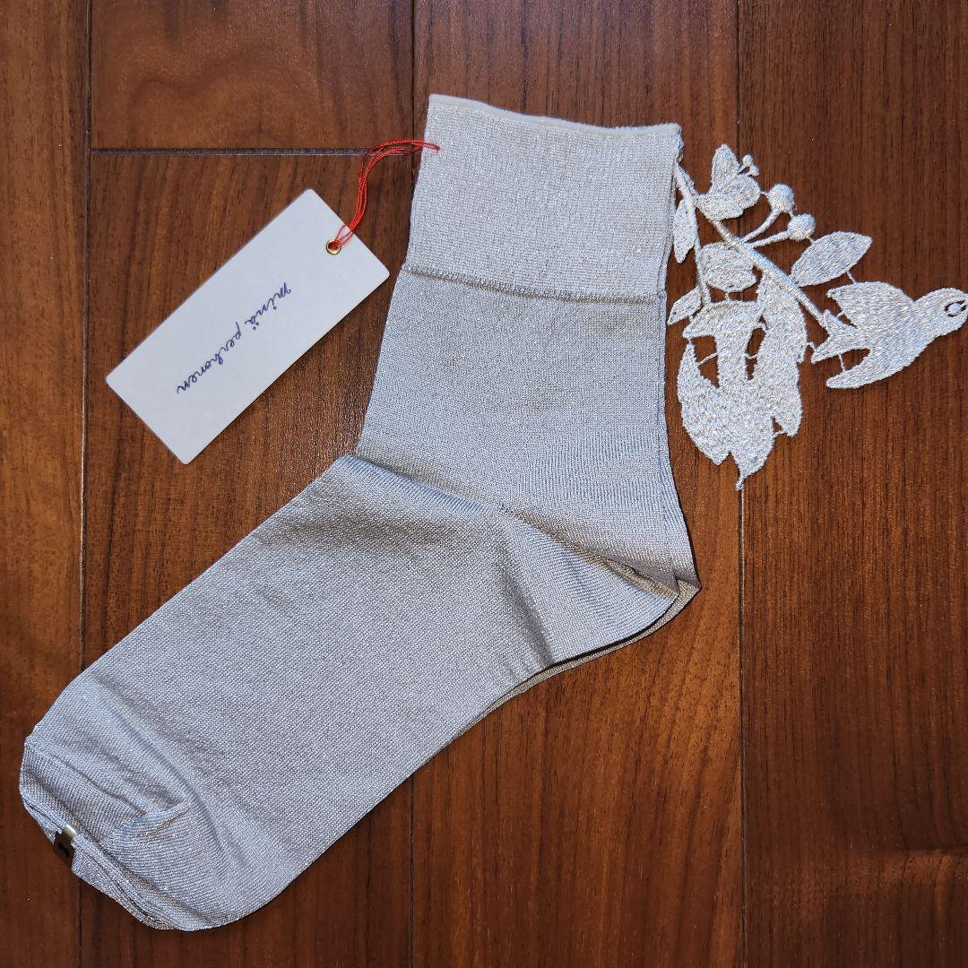 スヌ子☆希少☆ミナペルホネン　forest parade ラメ入りソックス