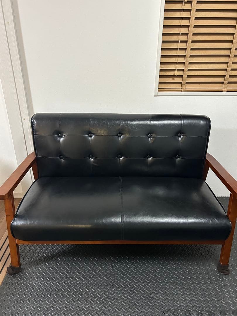 カリモク風　2人掛けソファ