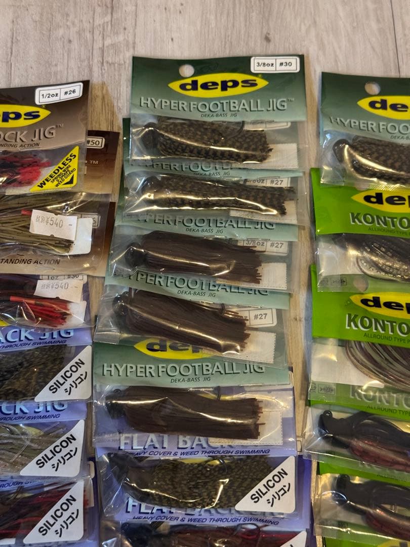 デプス　新品未開封　ラバージグ35個セット　ポーチおまけ