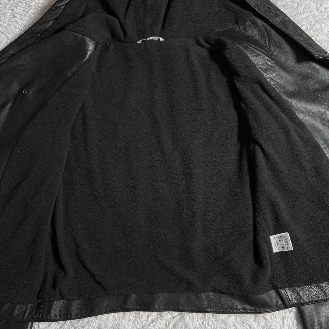 HALMUT LANG ヘルムートラング ラムレザージャケット フーディ L