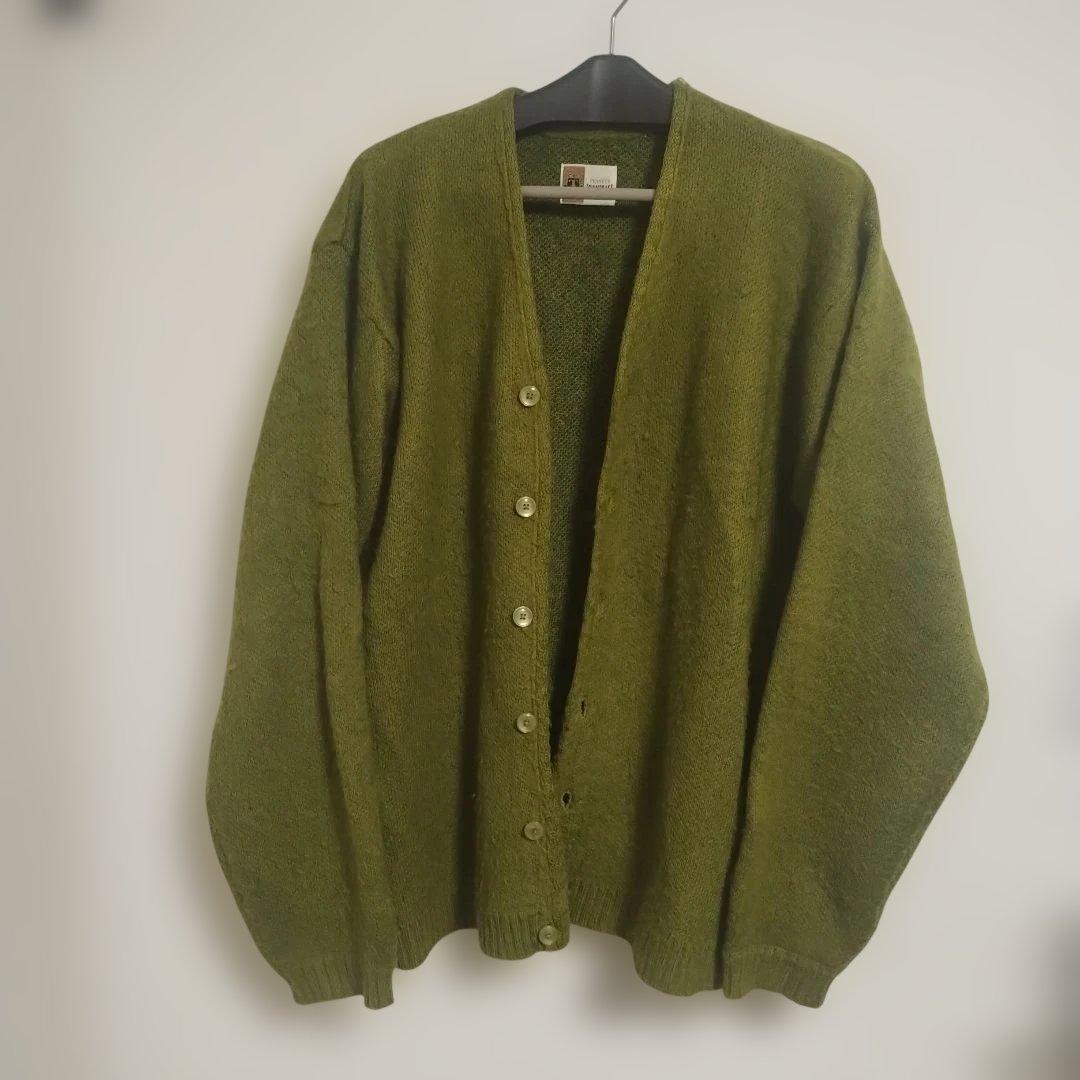 トップス TOWNCRAFT SOLID SHAGGY CARDIGAN GRN