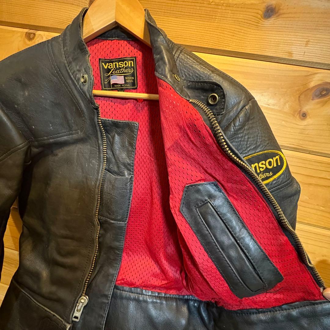 【専用商品】VANSON バンソン ライダース ジャケット 38（送料込み）