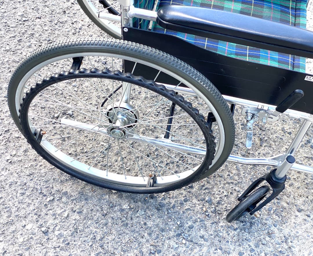 け*ん様 マキテック エコノミー EW-50 GN ノーパンクタイヤ 折り畳み自