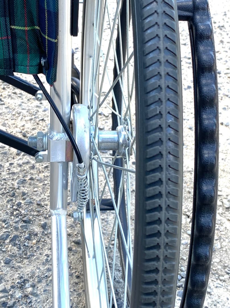 け*ん様 マキテック エコノミー EW-50 GN ノーパンクタイヤ 折り畳み自