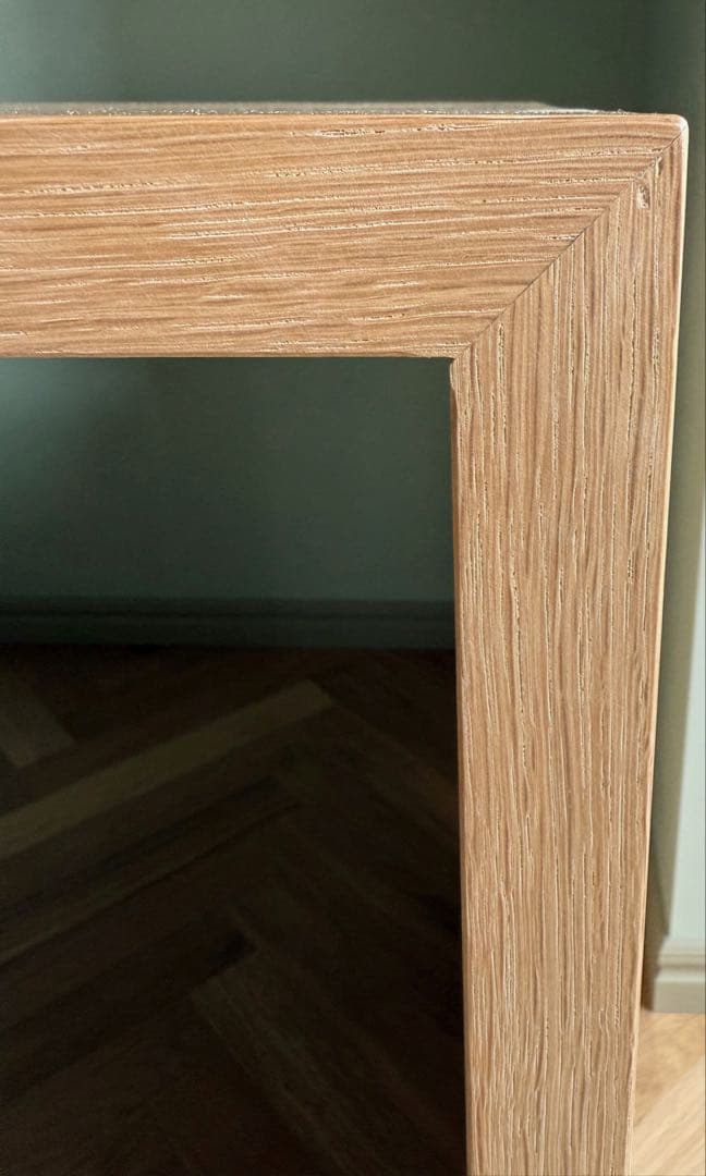 美品！無垢オーク材！フルオーダーデスク★コの字 デスク テーブル　シンプル家具