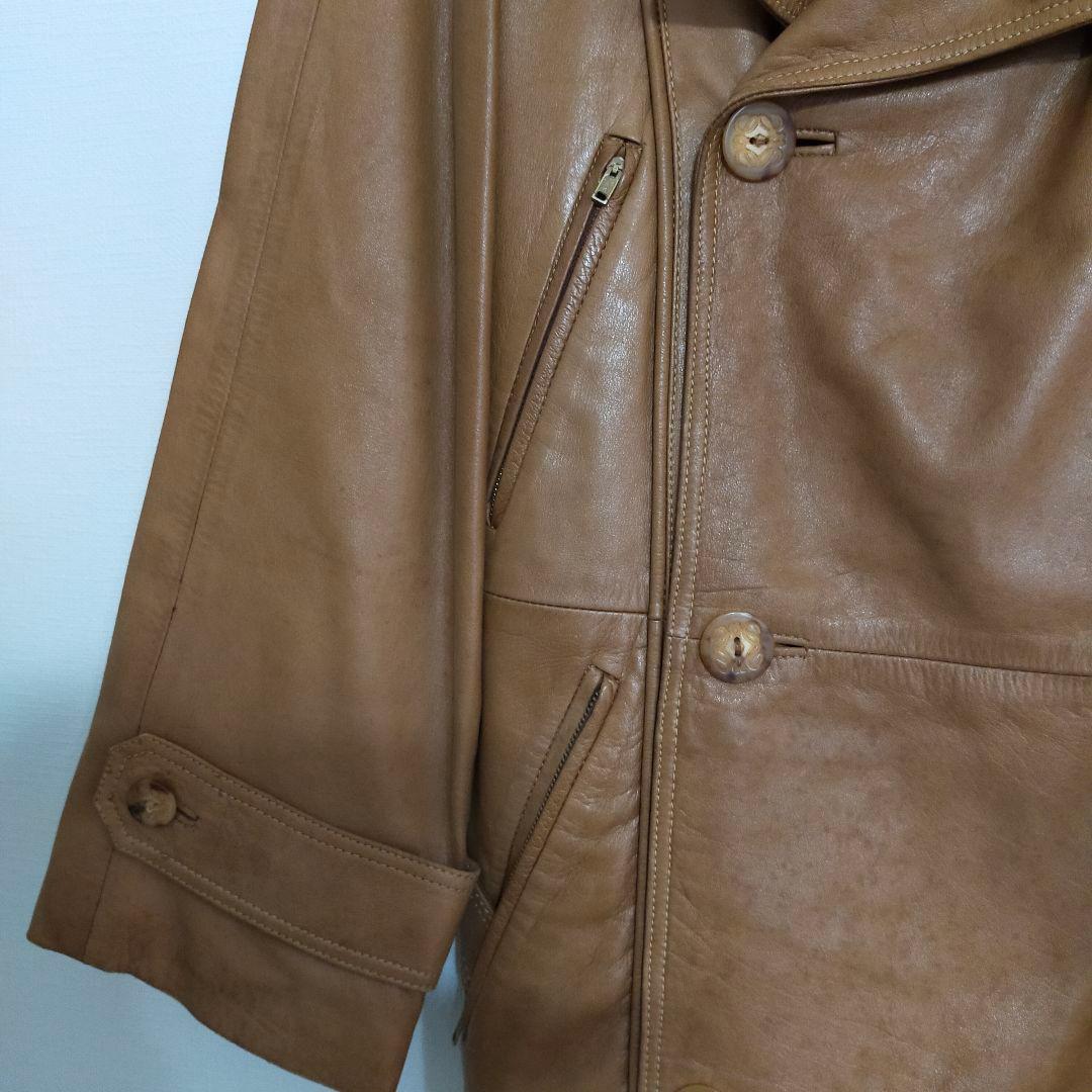 ロエベ　超ヴィンテージ　ナッパ レザー　トレンチコート