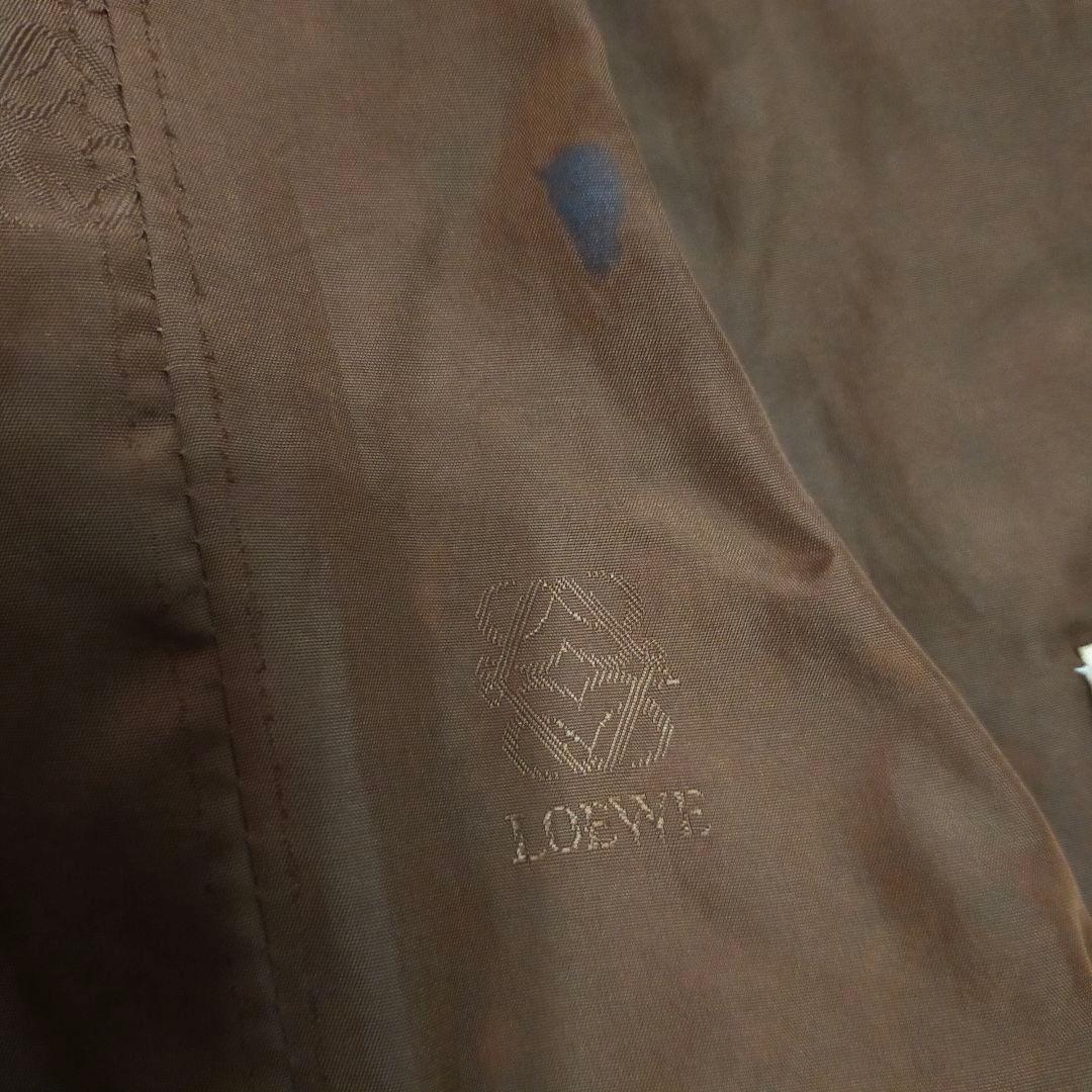 ロエベ　超ヴィンテージ　ナッパ レザー　トレンチコート