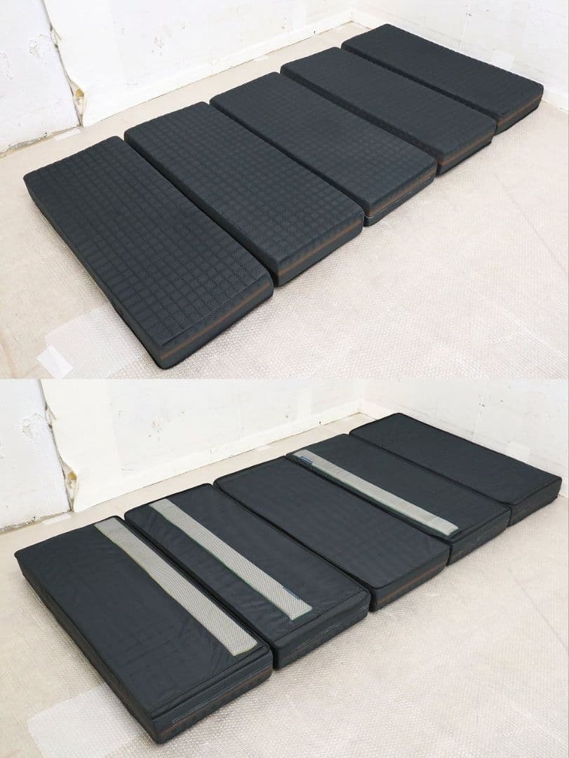 美品！じぶん敷ふとん「頂」シングルサイズ 23万折畳マットレス◆西川ふとんタナカ