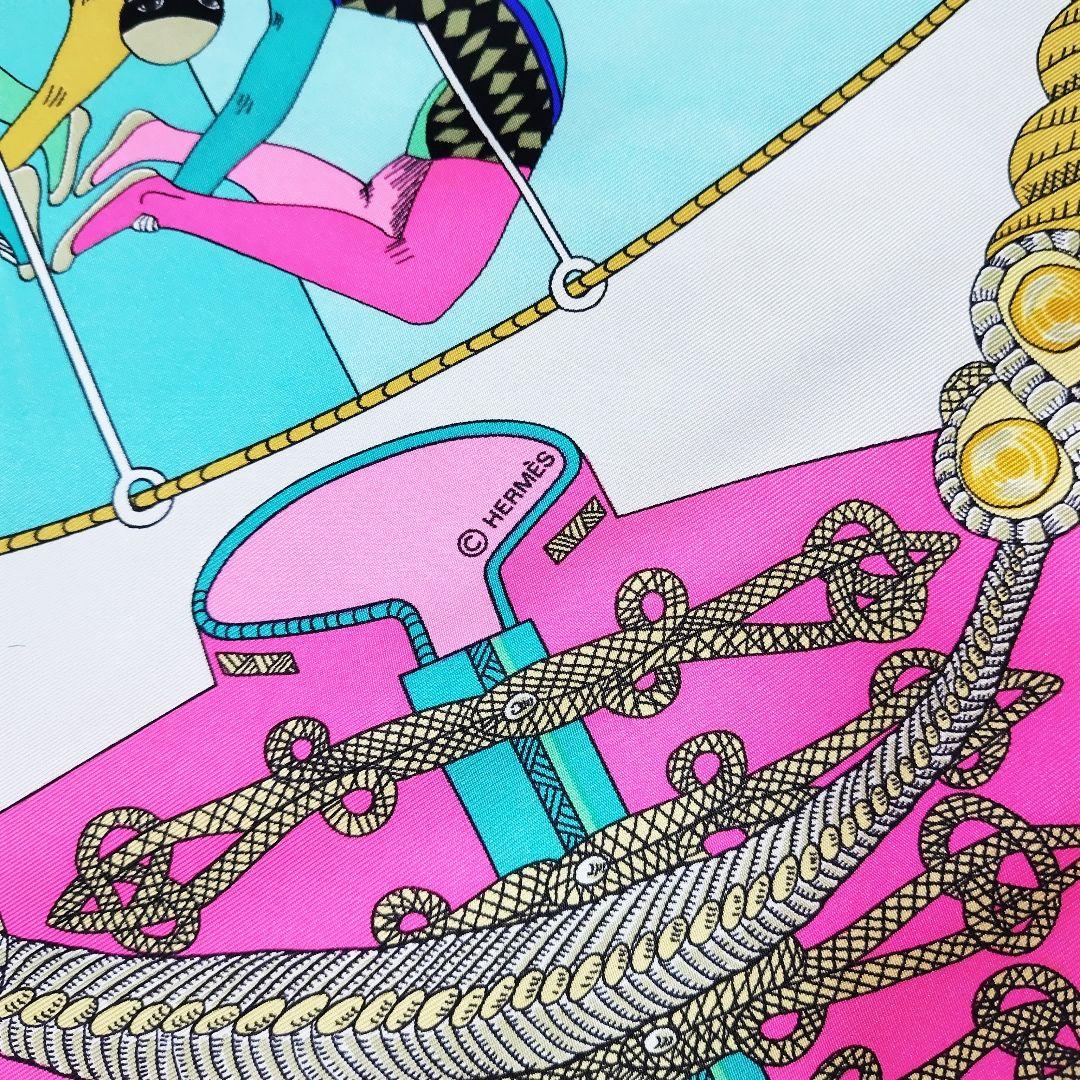 ✨️クリーニング済✨️エルメス HERMES スカーフ カレ90 サーカス