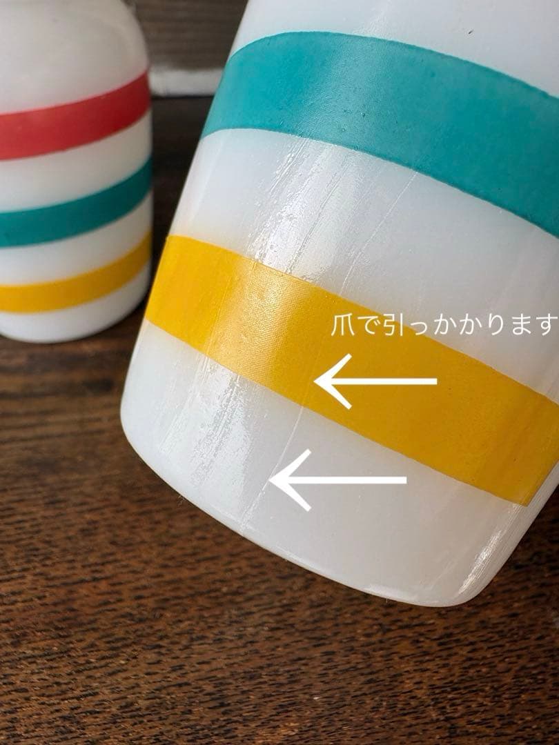 ファイヤーキング (訳あり)ビンテージ ストライプ ソルト＆ペッパー セット