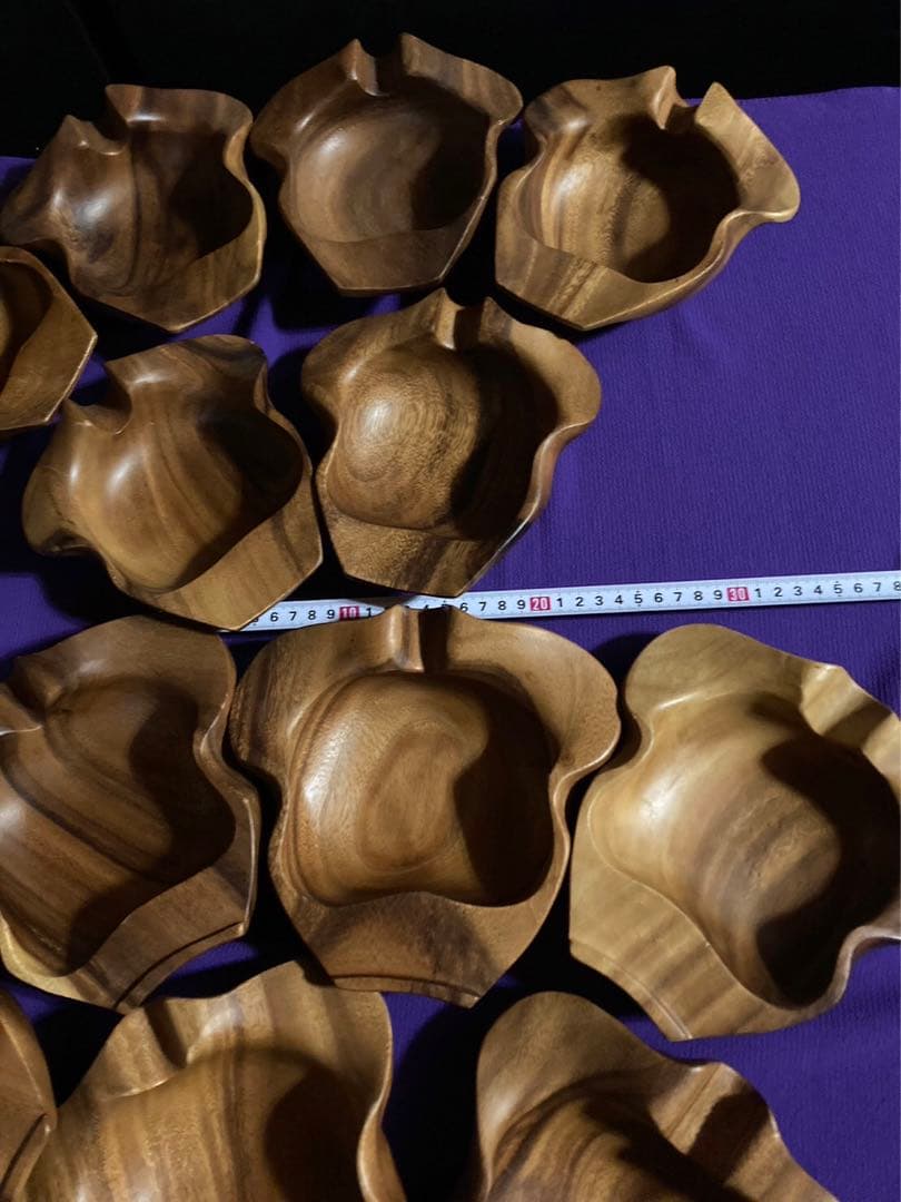 天然木食器♦️ヴィンテージ47点セット♦️BBQに◎ 海外製オーダー♦️補償付　送料込