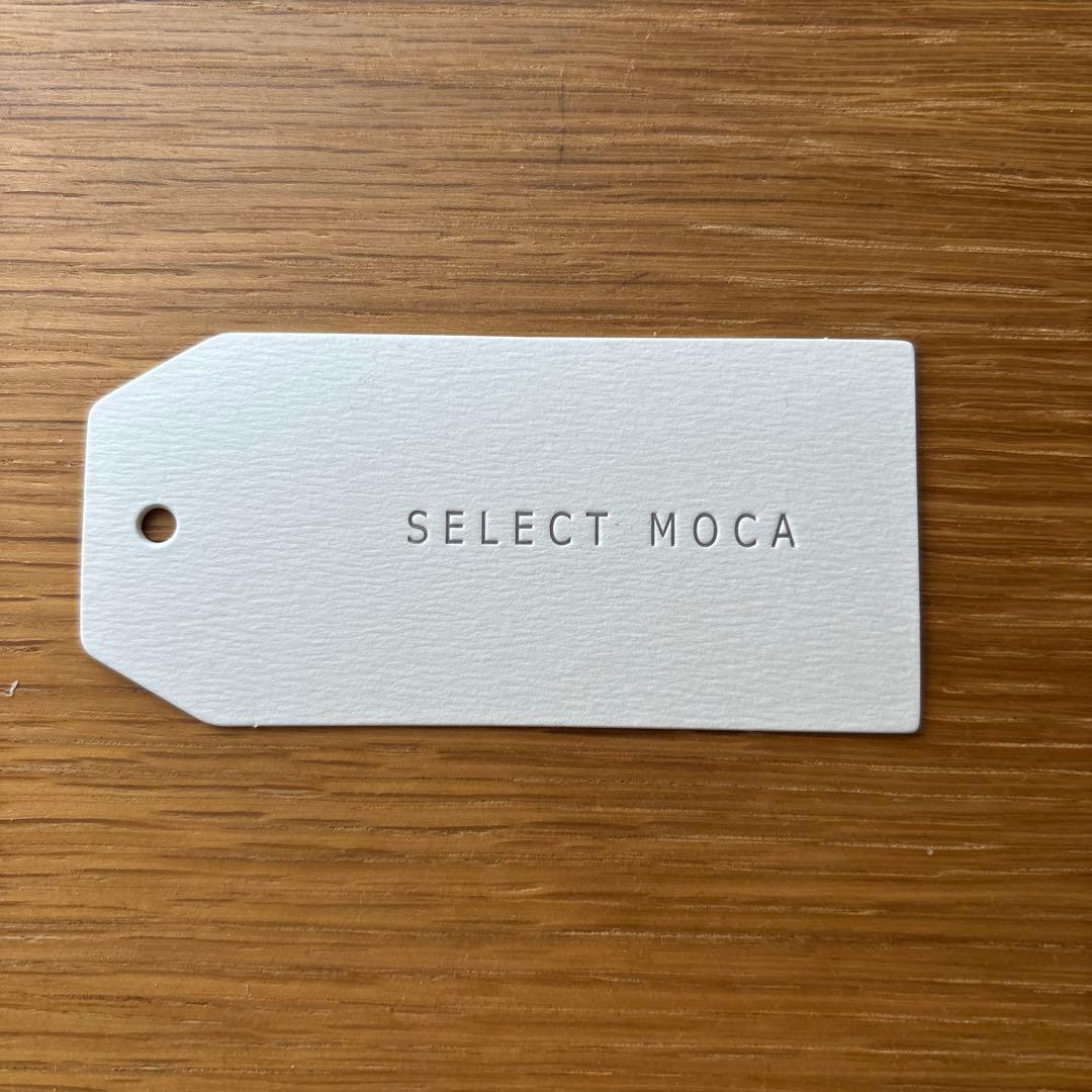 ステンカラーフェイクレザージャケット　黒　select MOCA by son