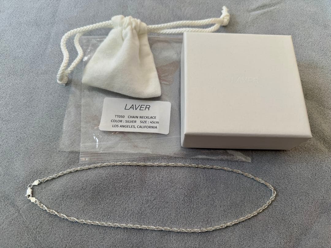 LAVER CHAIN NECKLACE TT050 （45cmシルバー）