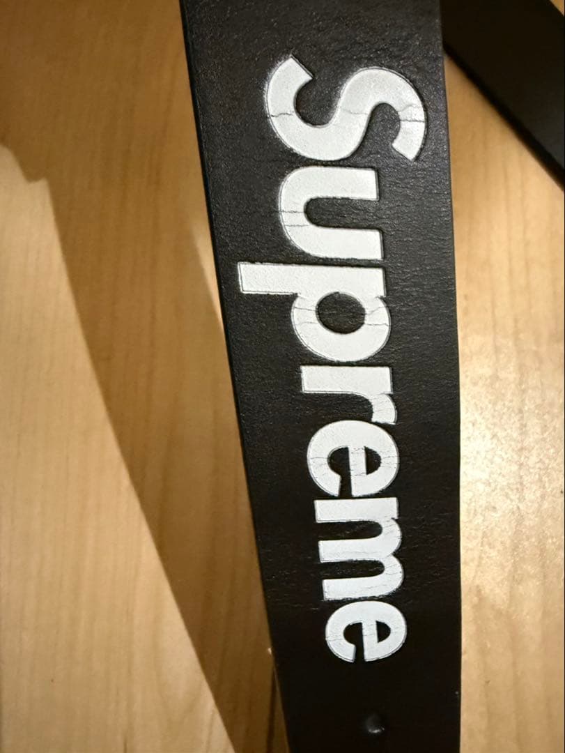 Supreme Repeat Leather Belt \"Black\" Mサイズ