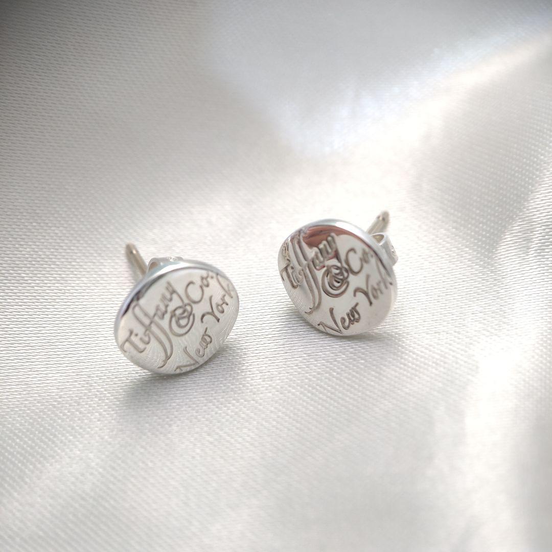 ＊ご成約済＊TIFFANY＆Co.　ノーツ ラウンド ピアス シルバー 925