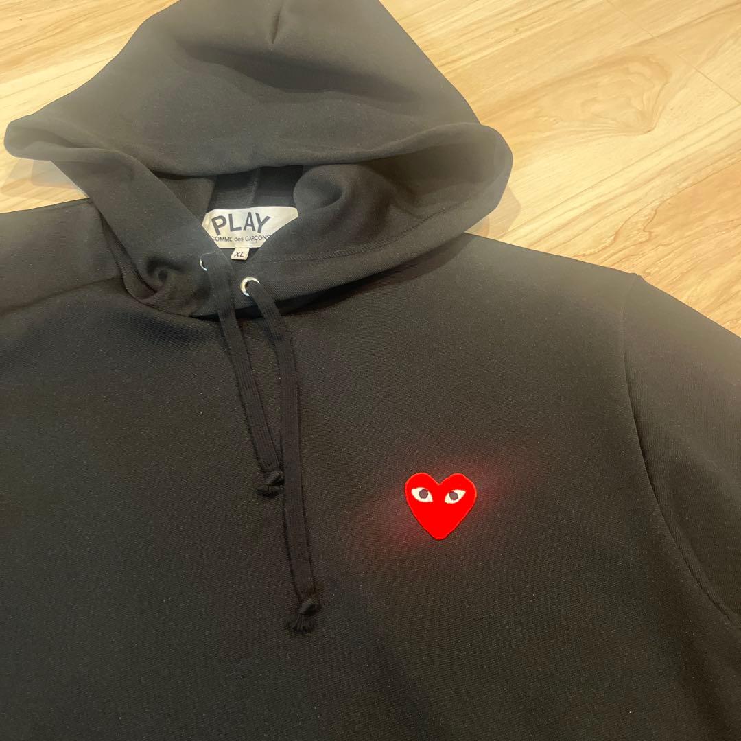 PLAY COMME des GARÇONS ブラックパーカー XL 男女兼用