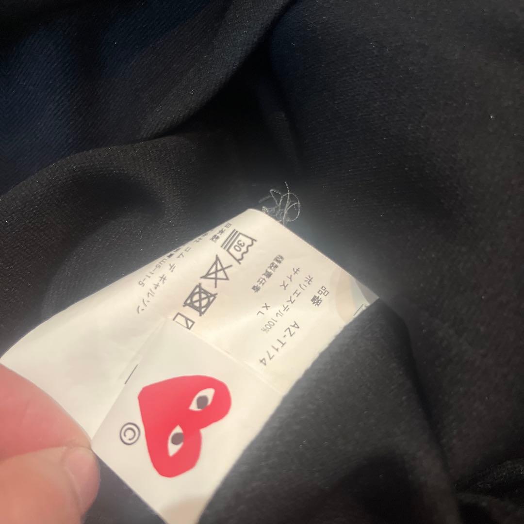 PLAY COMME des GARÇONS ブラックパーカー XL 男女兼用