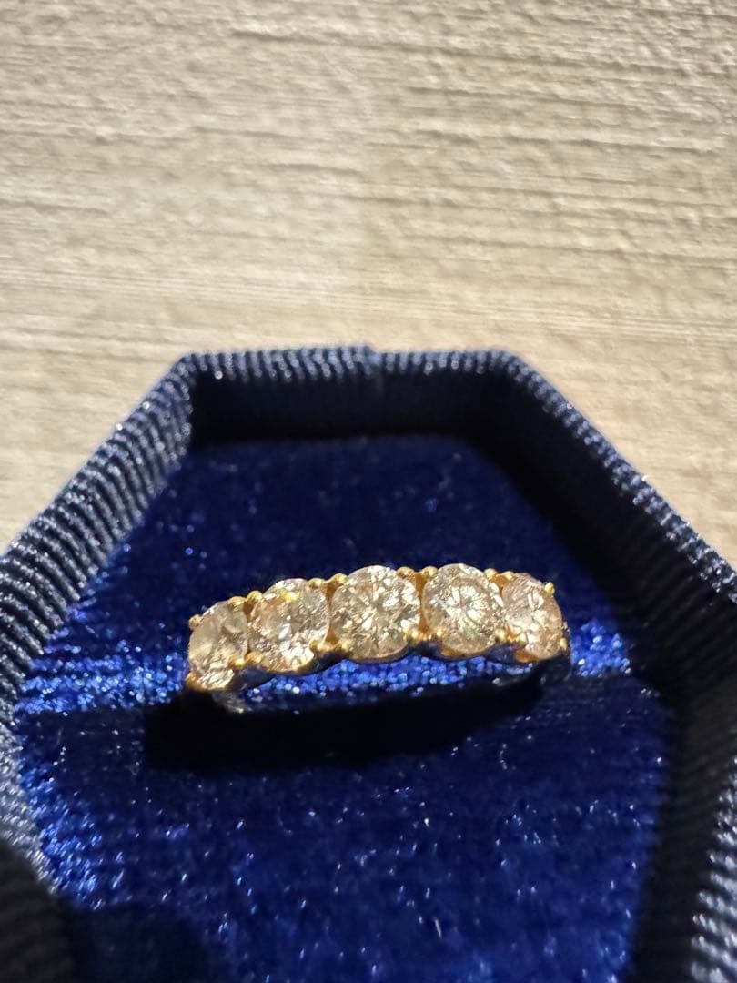 えりな☆クラシックチェス　エタニティリング　0.9カラットイエローゴールド