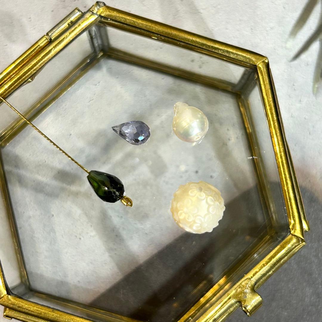 専用✳︎タンザナイトとマラヤガーネット　14kgf　天然石ピアス/イヤリング