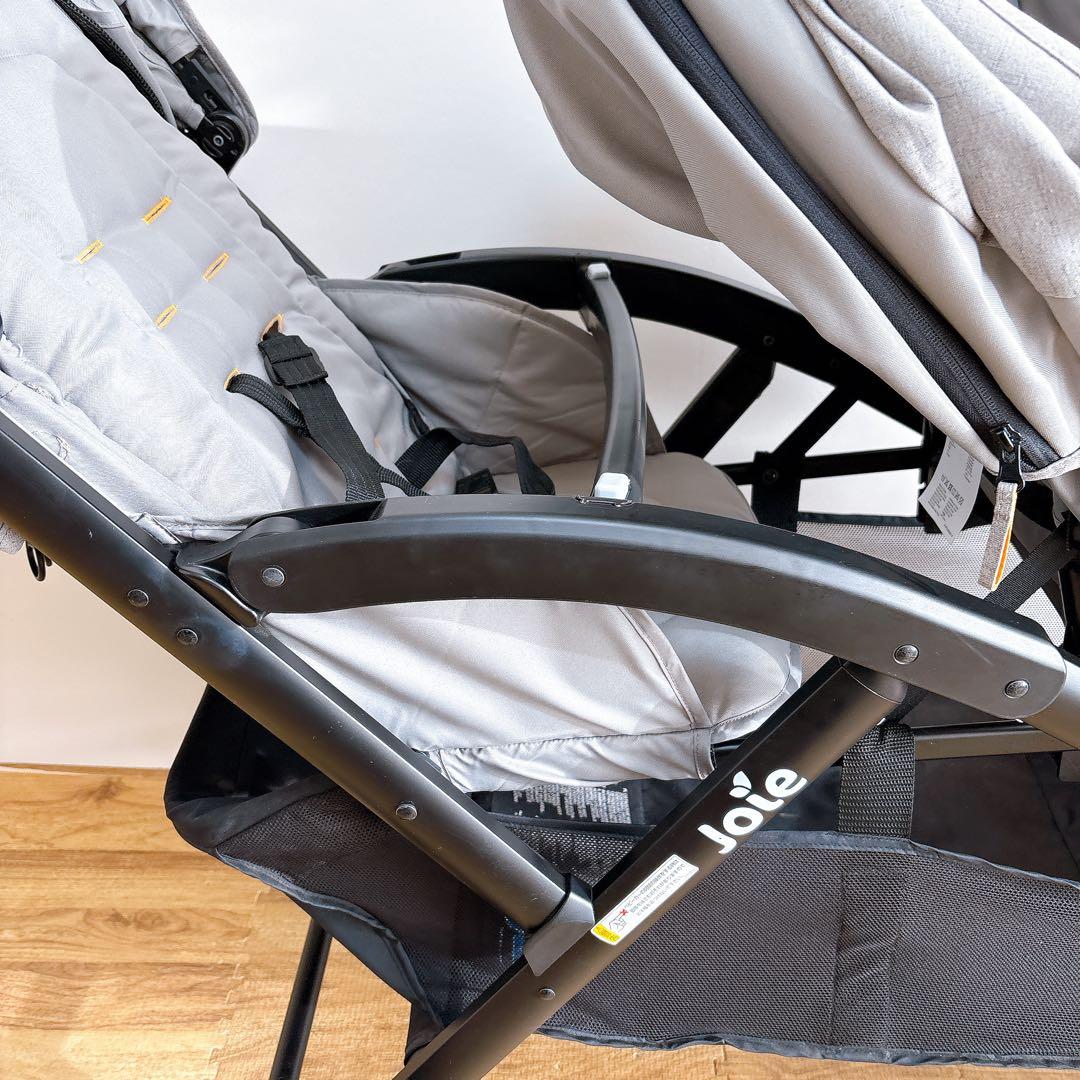 【美品】Joie 2人乗りベビーカー エヴァライトデュオ　グレー