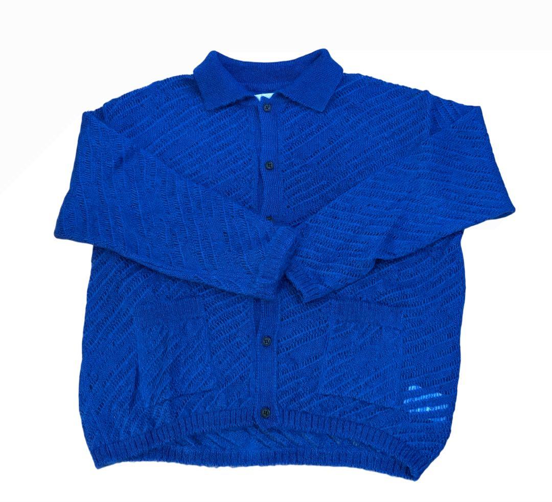 ダ*ル様 YOKE SILK MOHAIR BUTTONED CARDIGAN