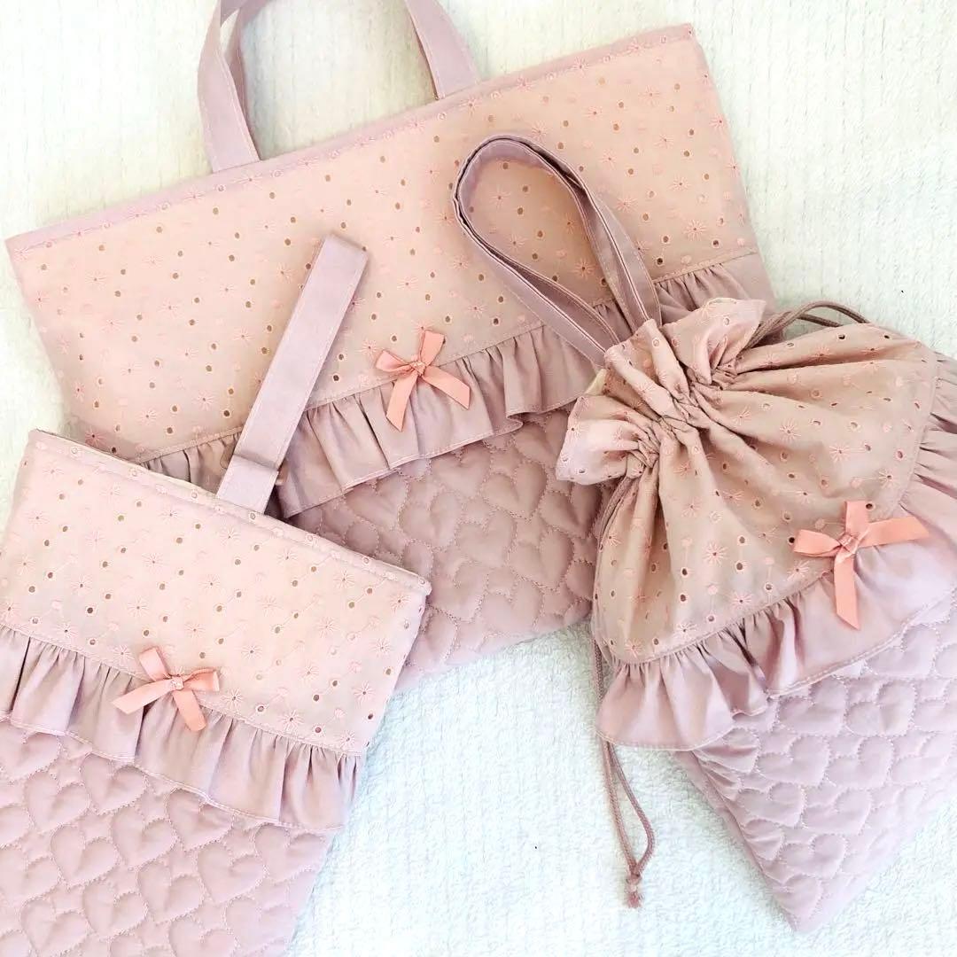 【ドキンちゃん】入園入学グッズ(レース×フリル×ハートキルティング)