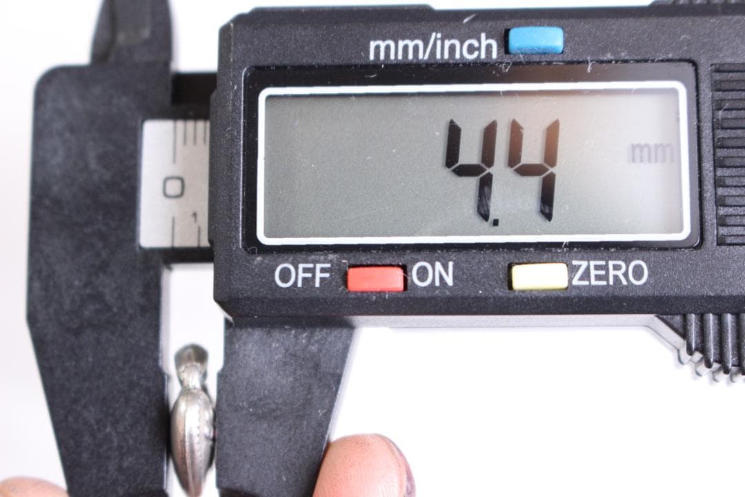 40s　スウィートハートジュエリー　赤　小振り　シルバー　石　ギフトに　勿忘草