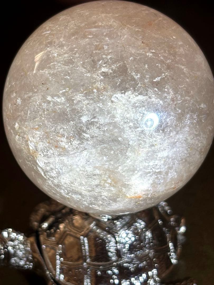 ピンクアゼツライトスフィア　55㎜　アメリカ産（新品未使用）亀の台座つき一点限り